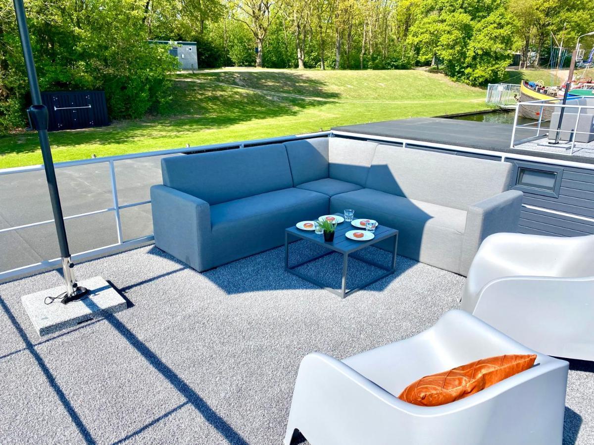 Houseboat Met Dakterras Mookerplas Middelaar Kültér fotó